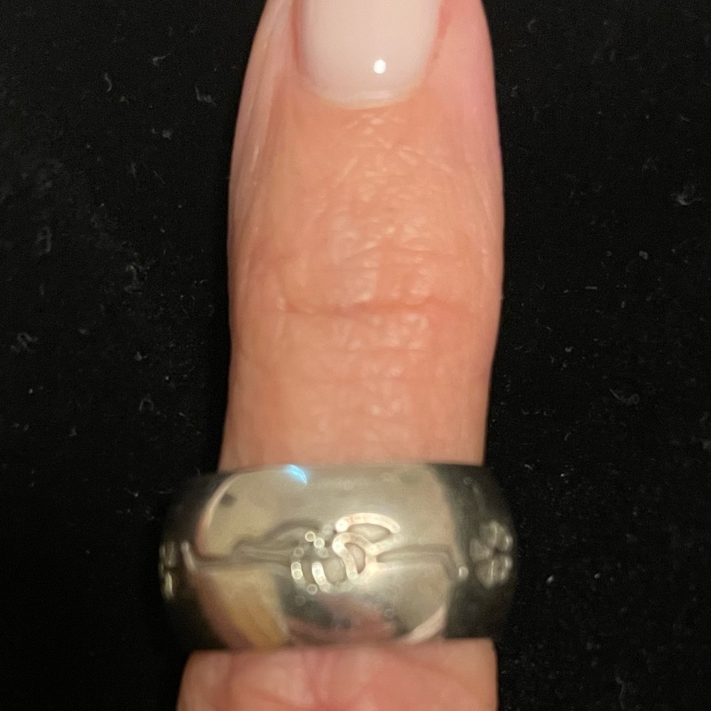 Vintage Limited Edition Bulgari Sterling Silver Ring - Picture 2 of 2